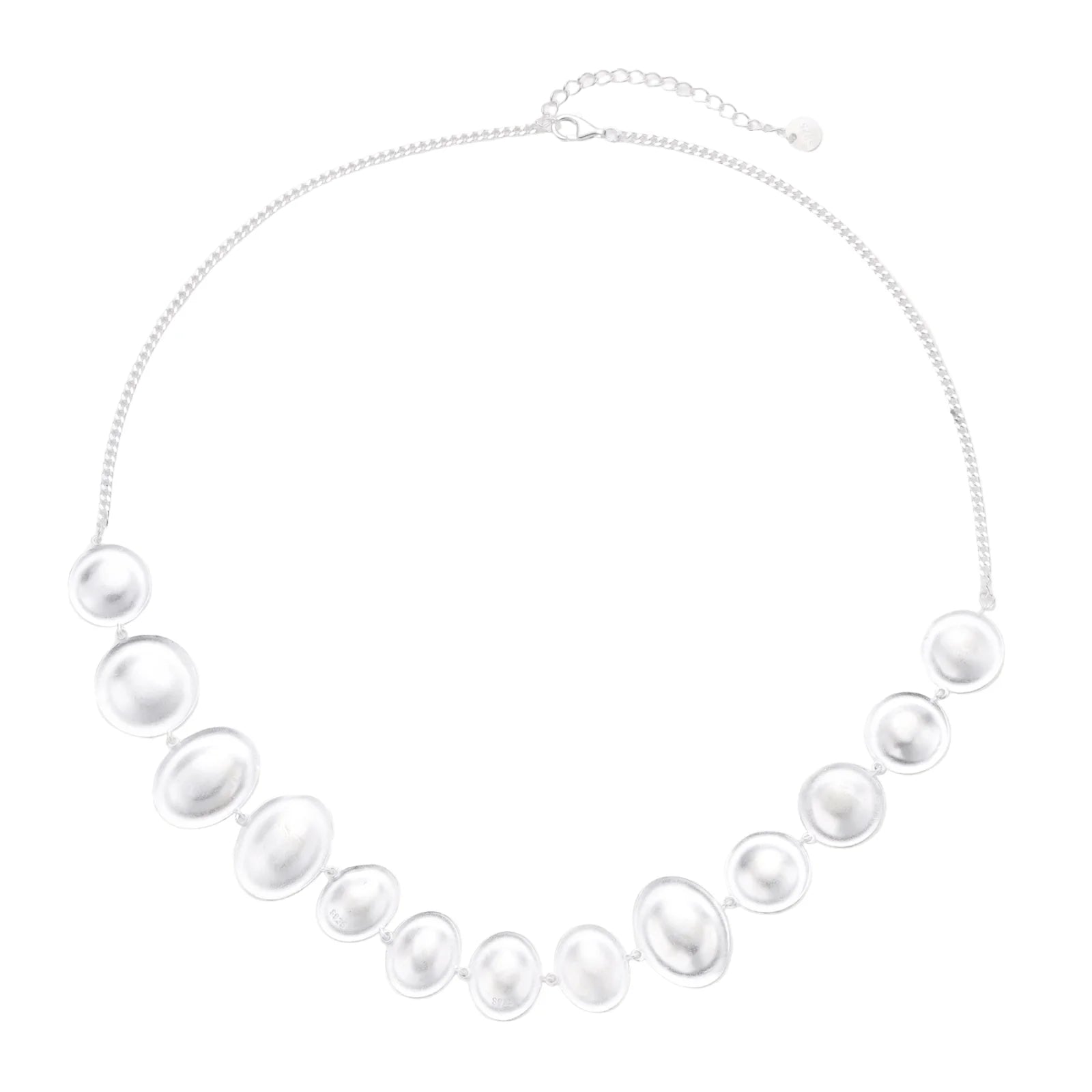 Lunar Pearl Arc Necklace