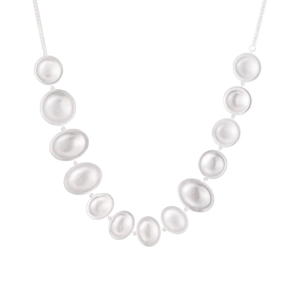 Lunar Pearl Arc Necklace