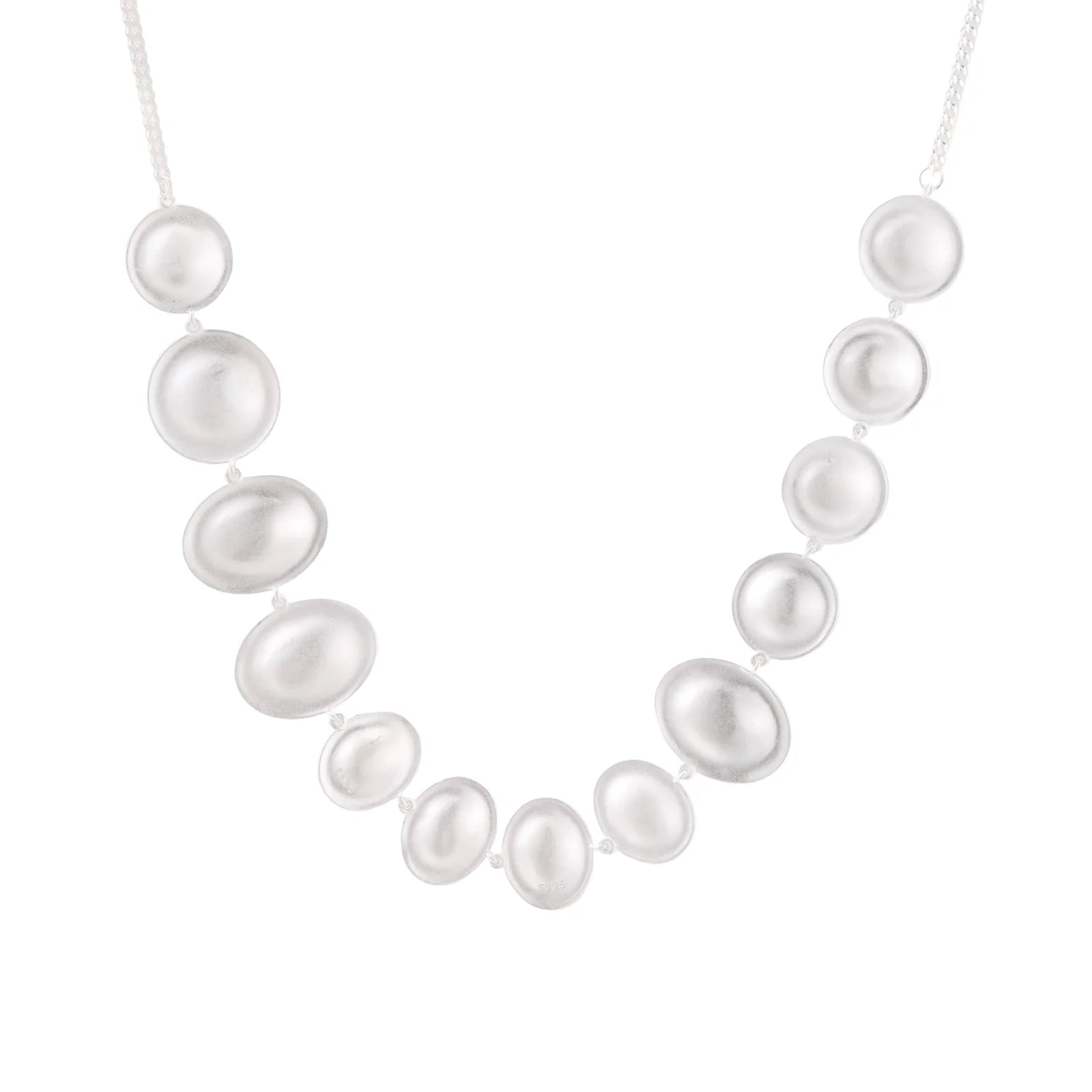 Lunar Pearl Arc Necklace