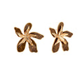 Golden Petal Statement Earrings
