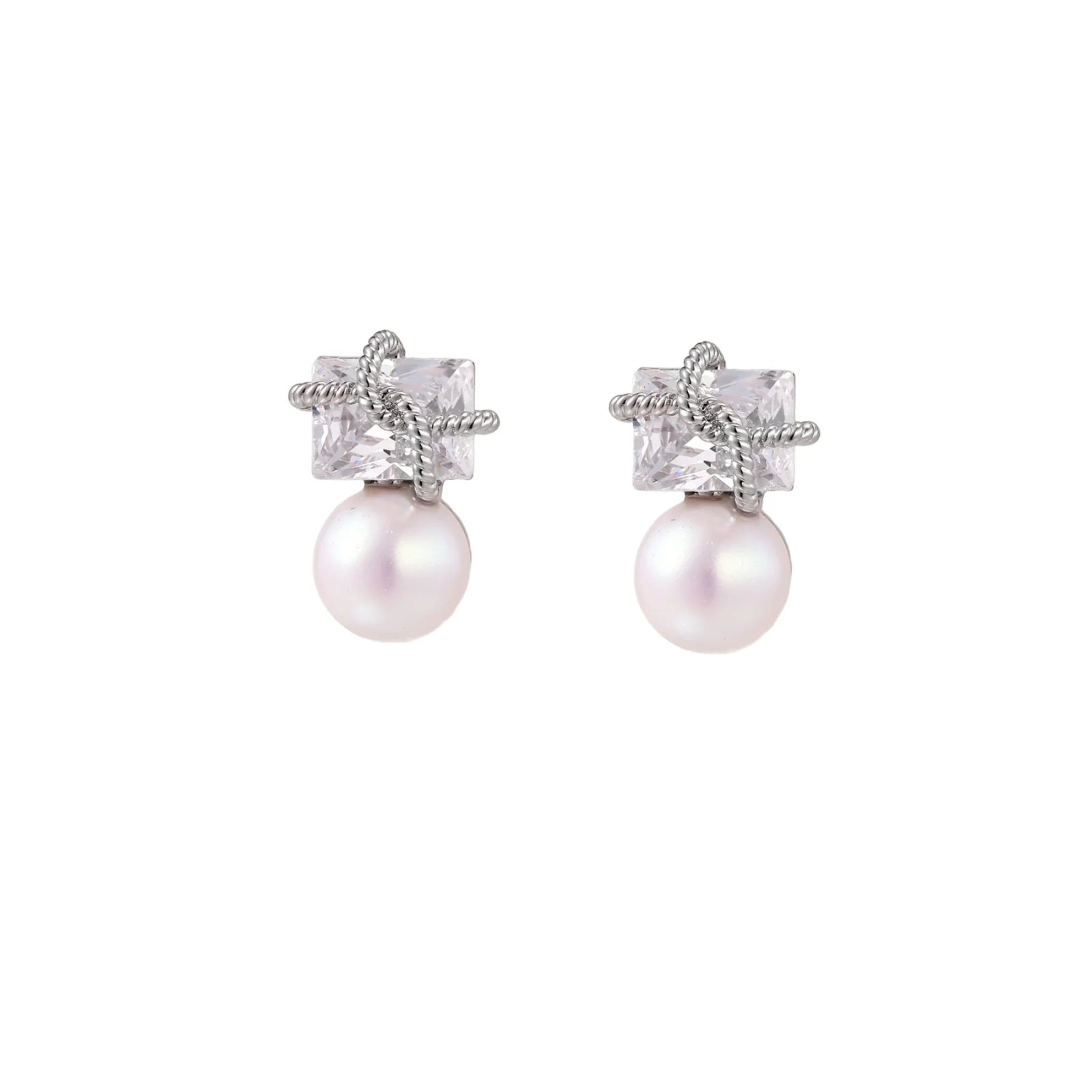 Stardust Pearl Drop Earrings
