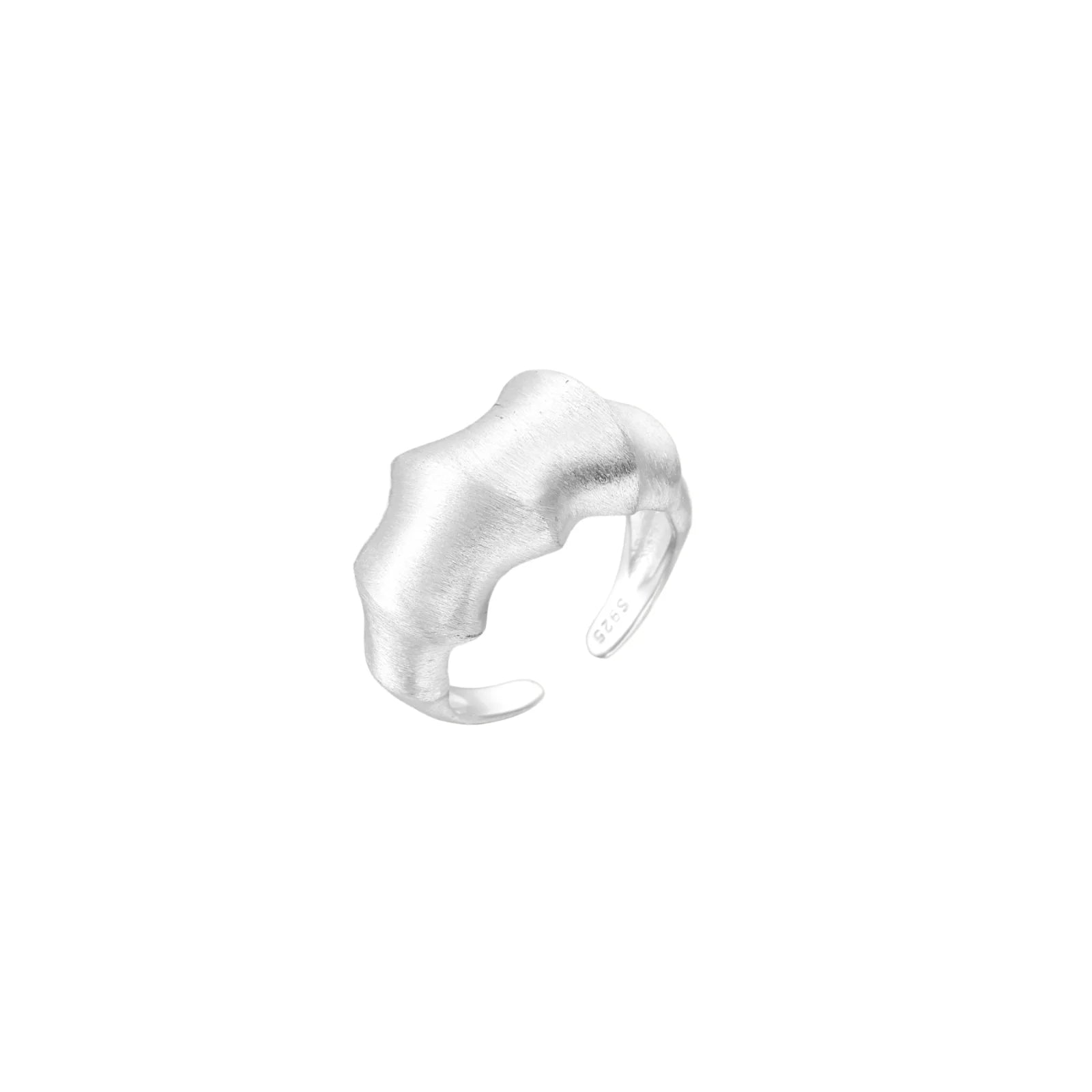 Liquid Silver Statement Ring