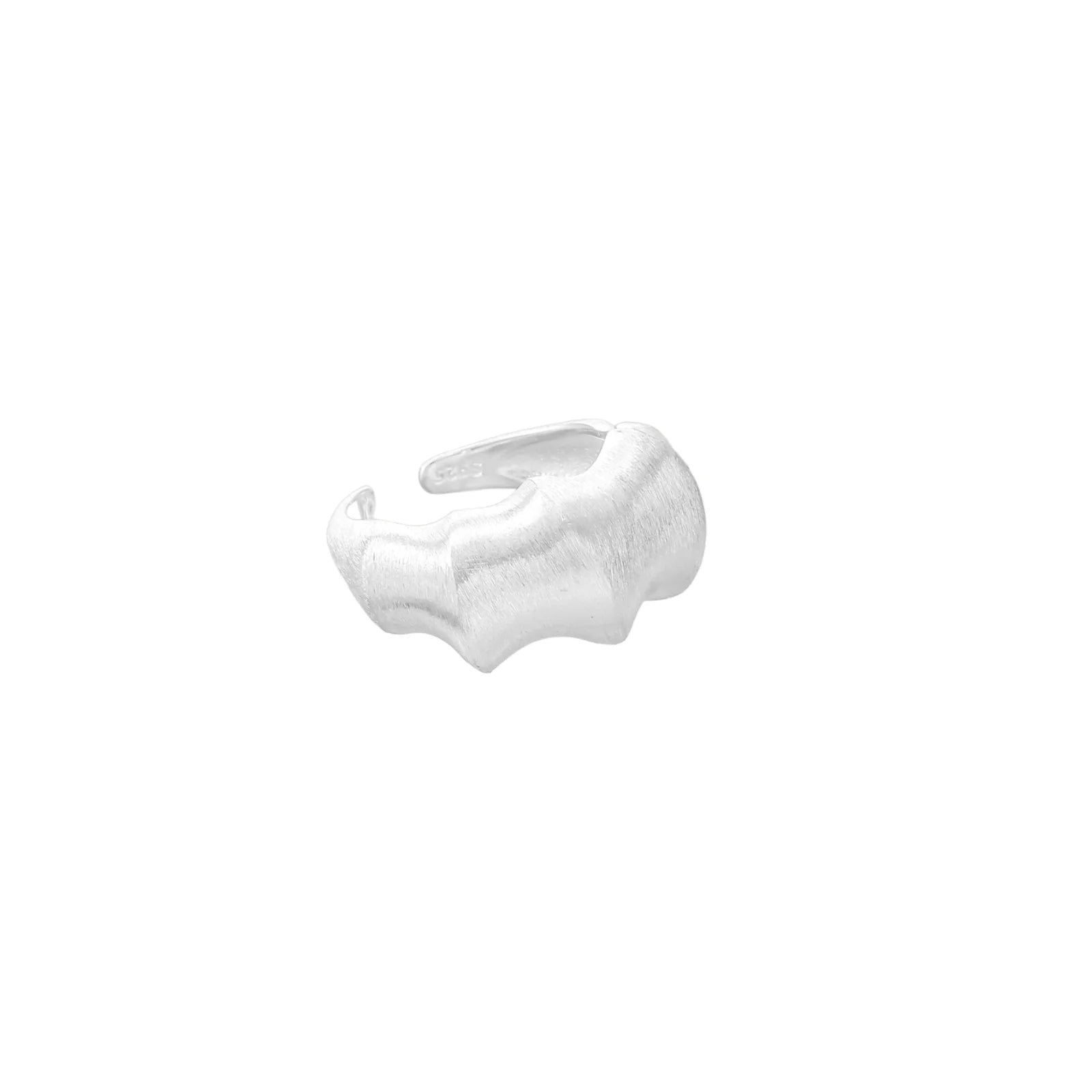 Liquid Silver Statement Ring
