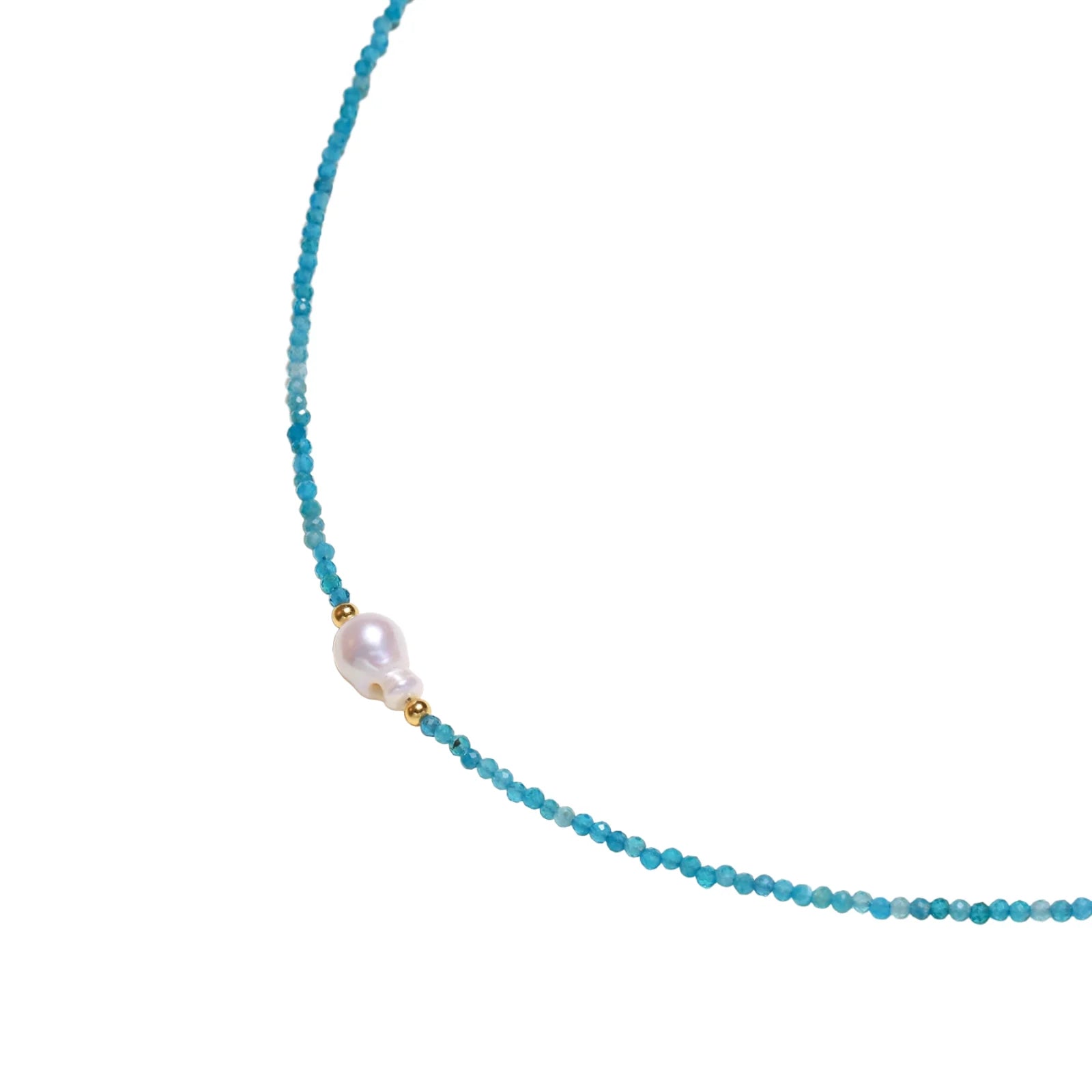Apatite Dreams Pearl Necklace
