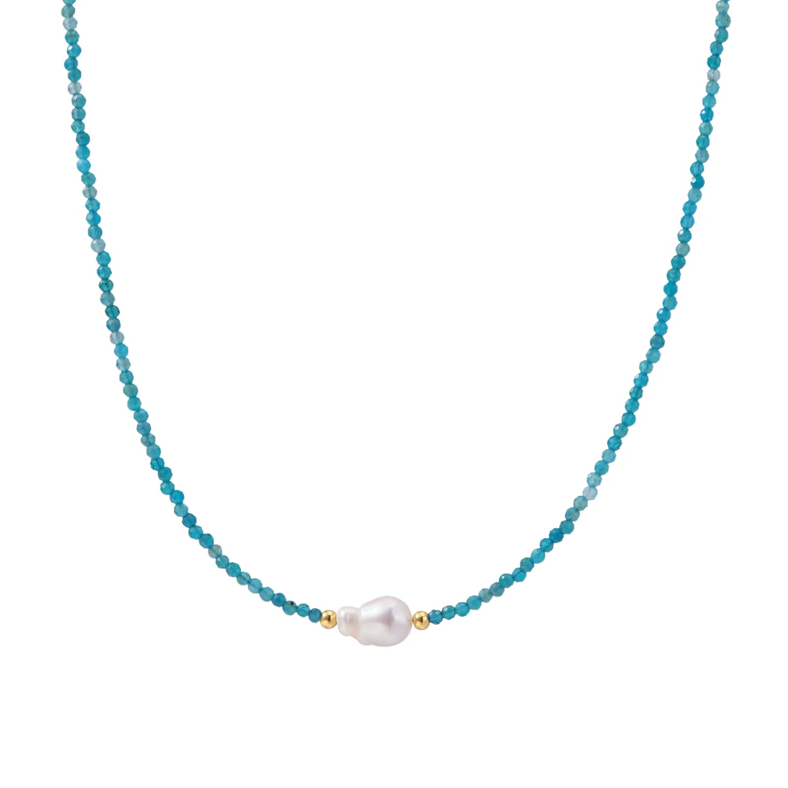 Apatite Dreams Pearl Necklace