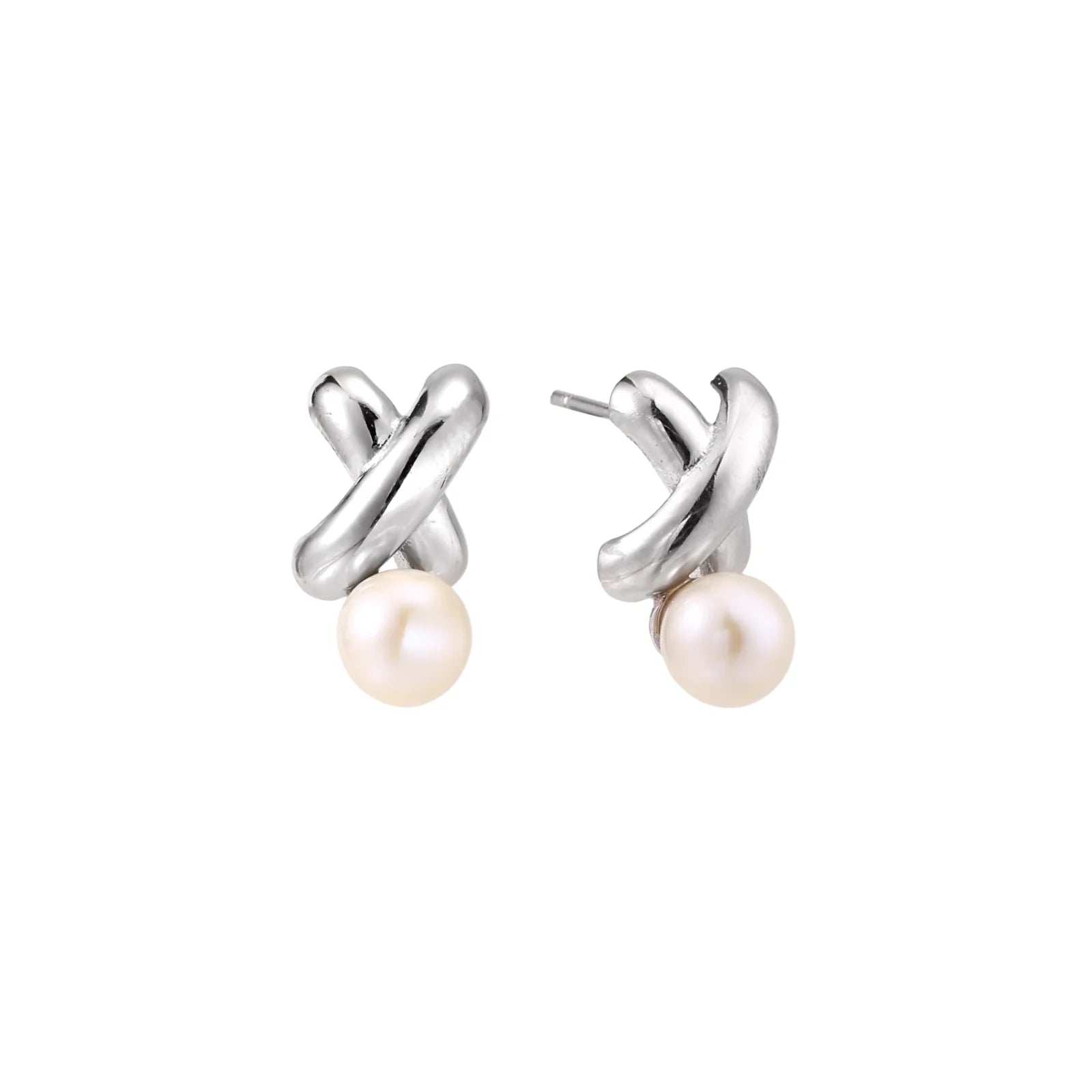 Infinity Pearl Studs