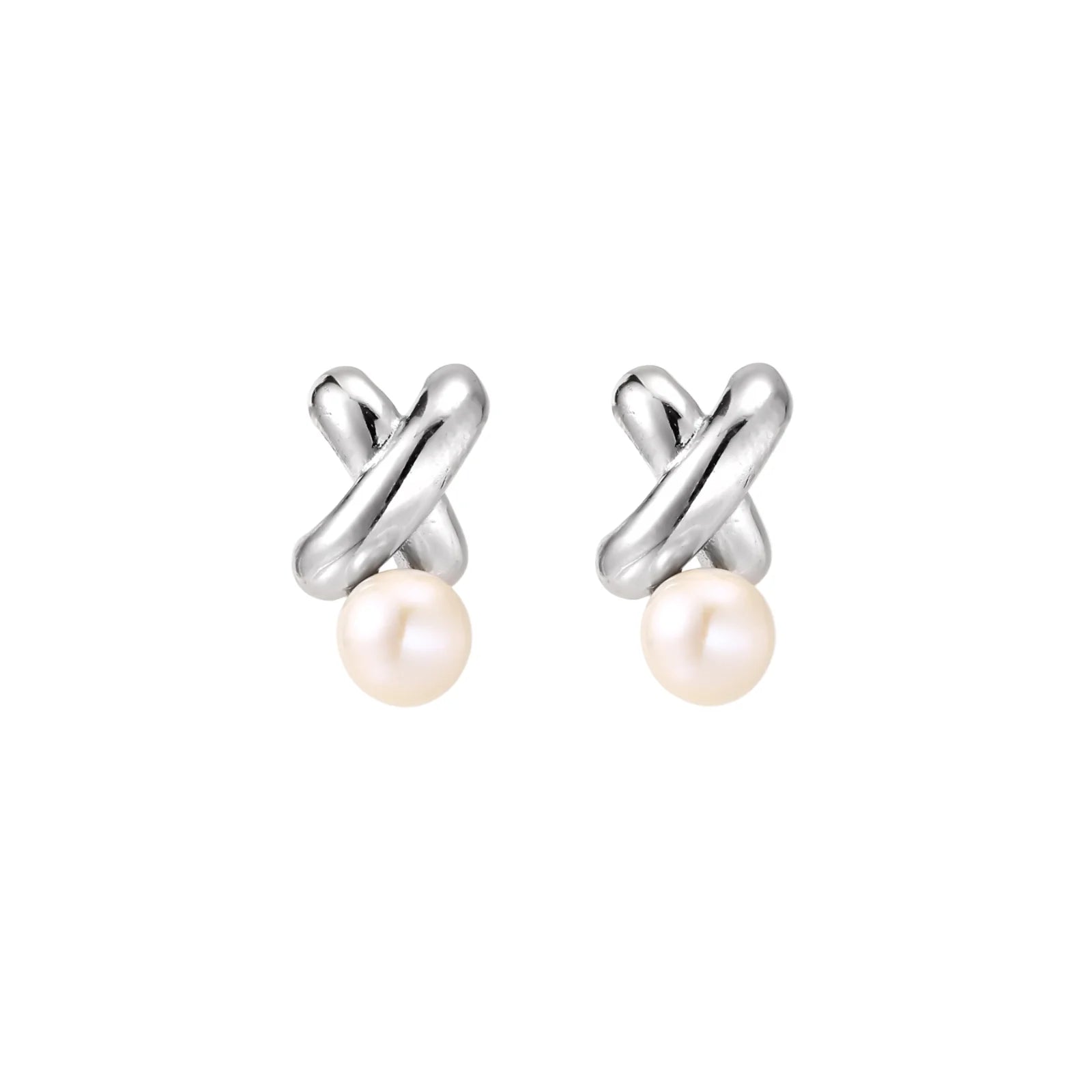 Infinity Pearl Studs