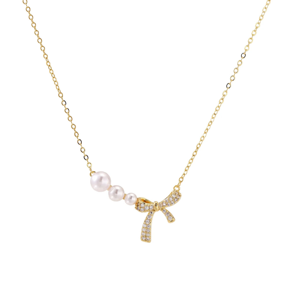 Pearl Bow Dreams Necklace
