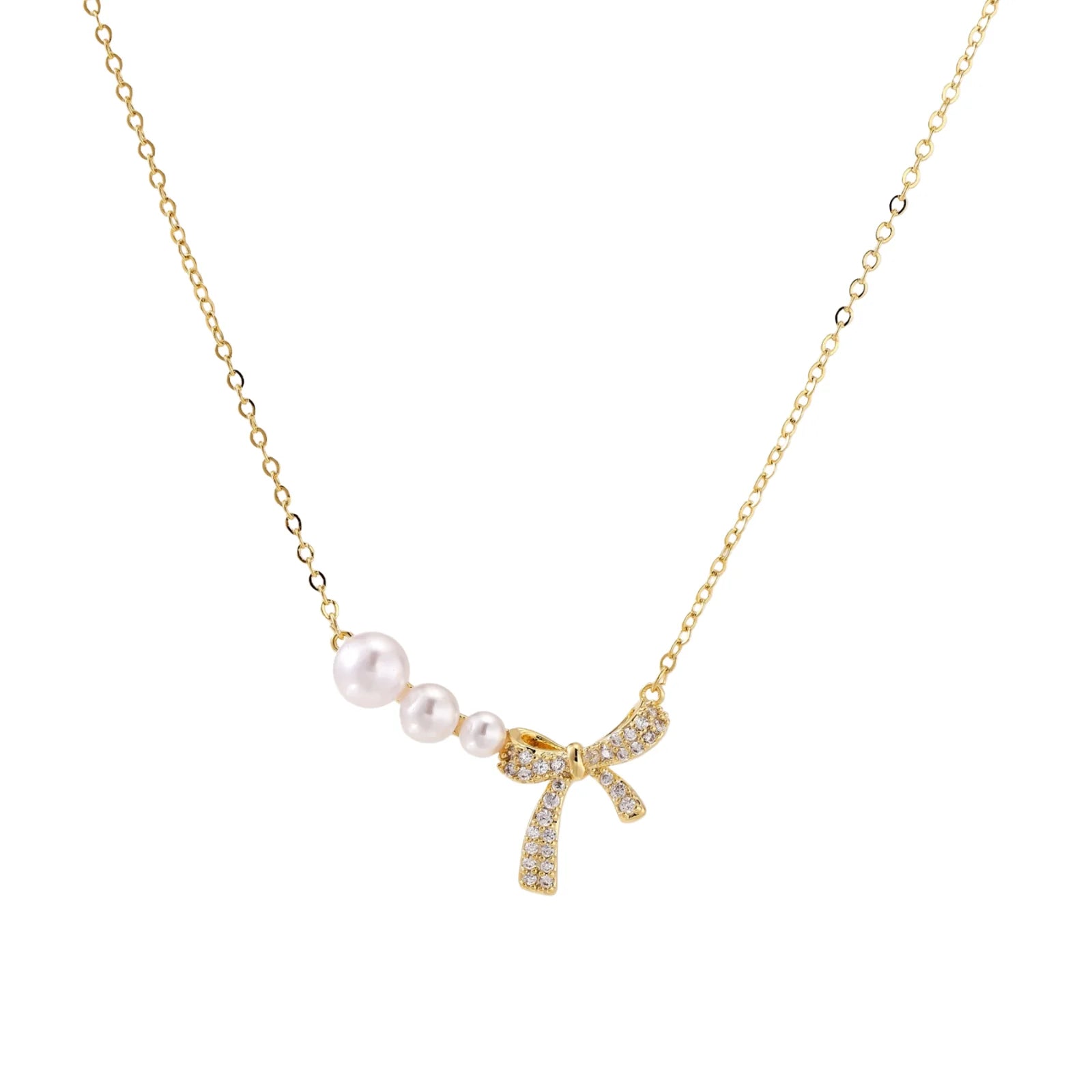 Pearl Bow Dreams Necklace