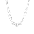 Silver Strand Layers Necklace