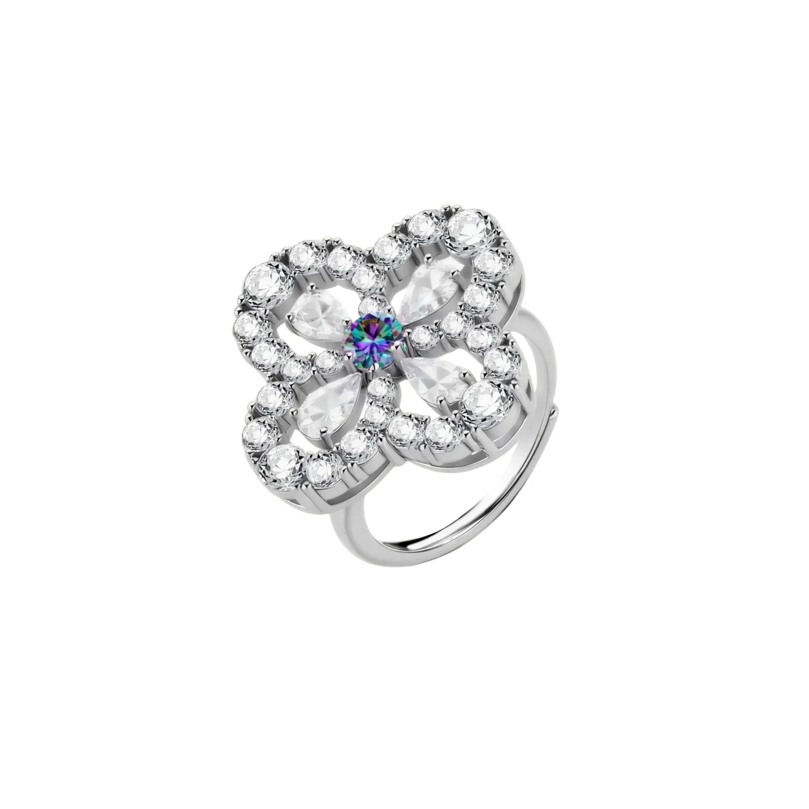 Lucky Clover Moissanite Set