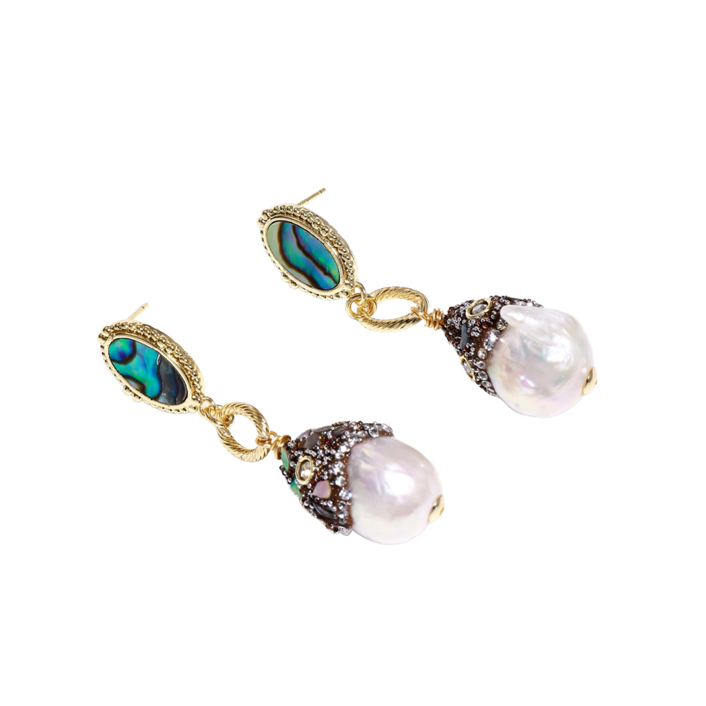 Baroque Pearl Statement Earrings