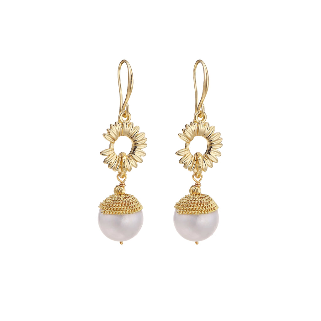 Sunburst Pearl Dangles