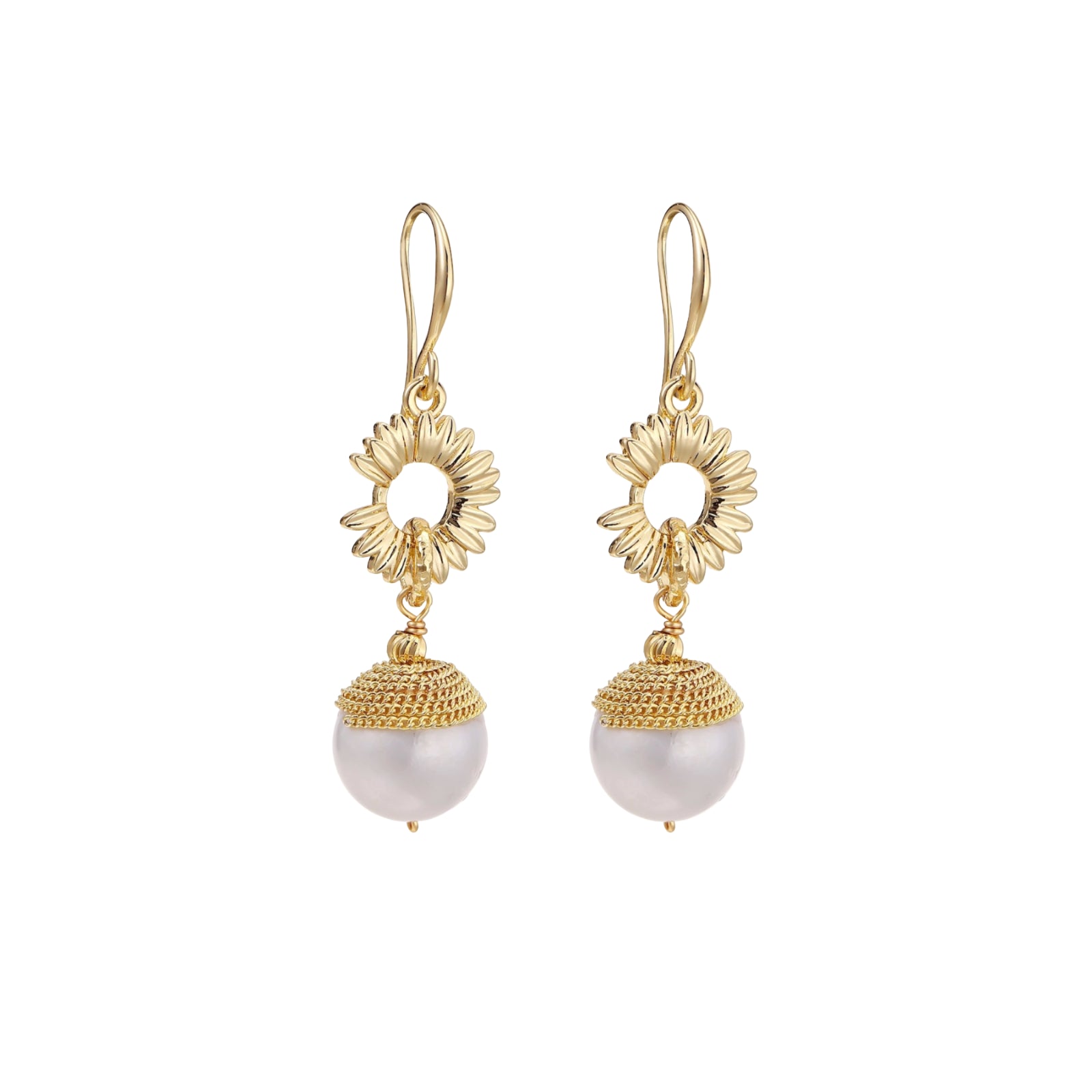 Sunburst Pearl Dangles
