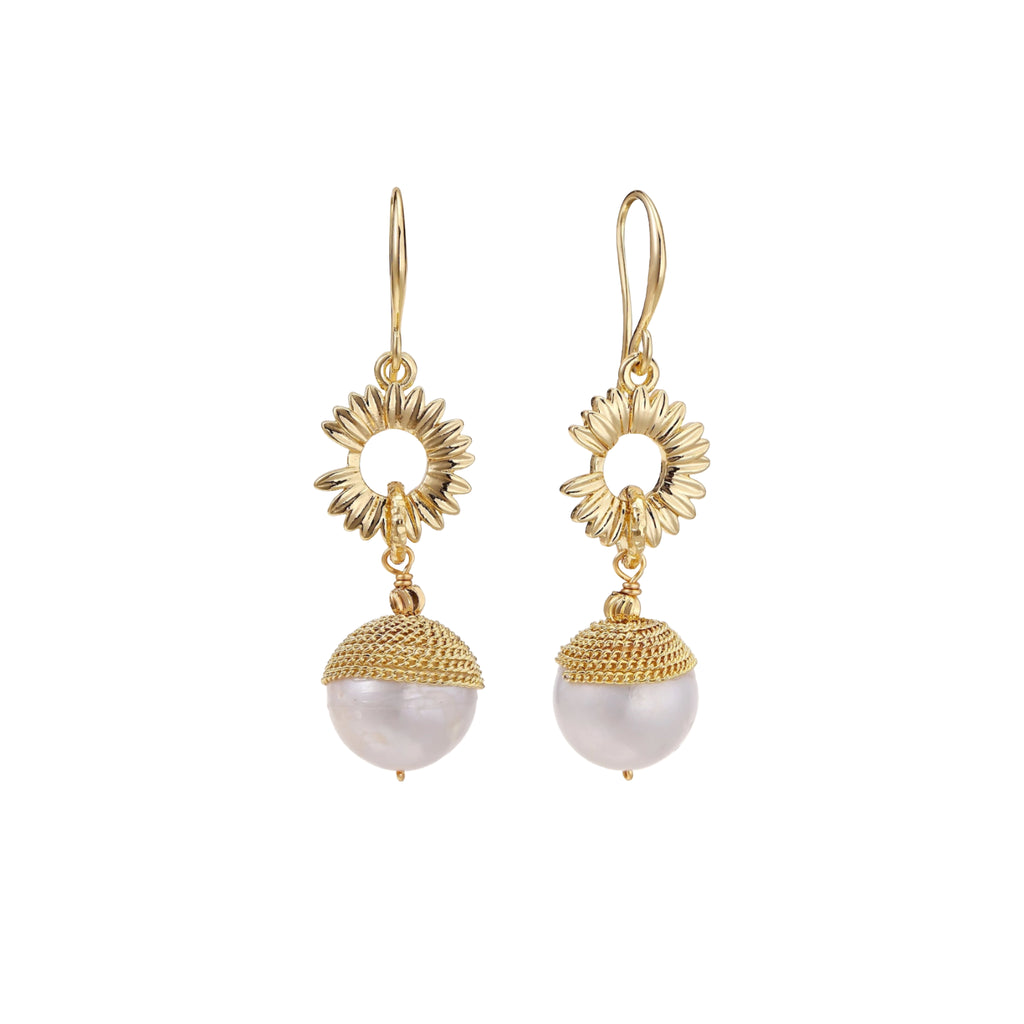Sunburst Pearl Dangles