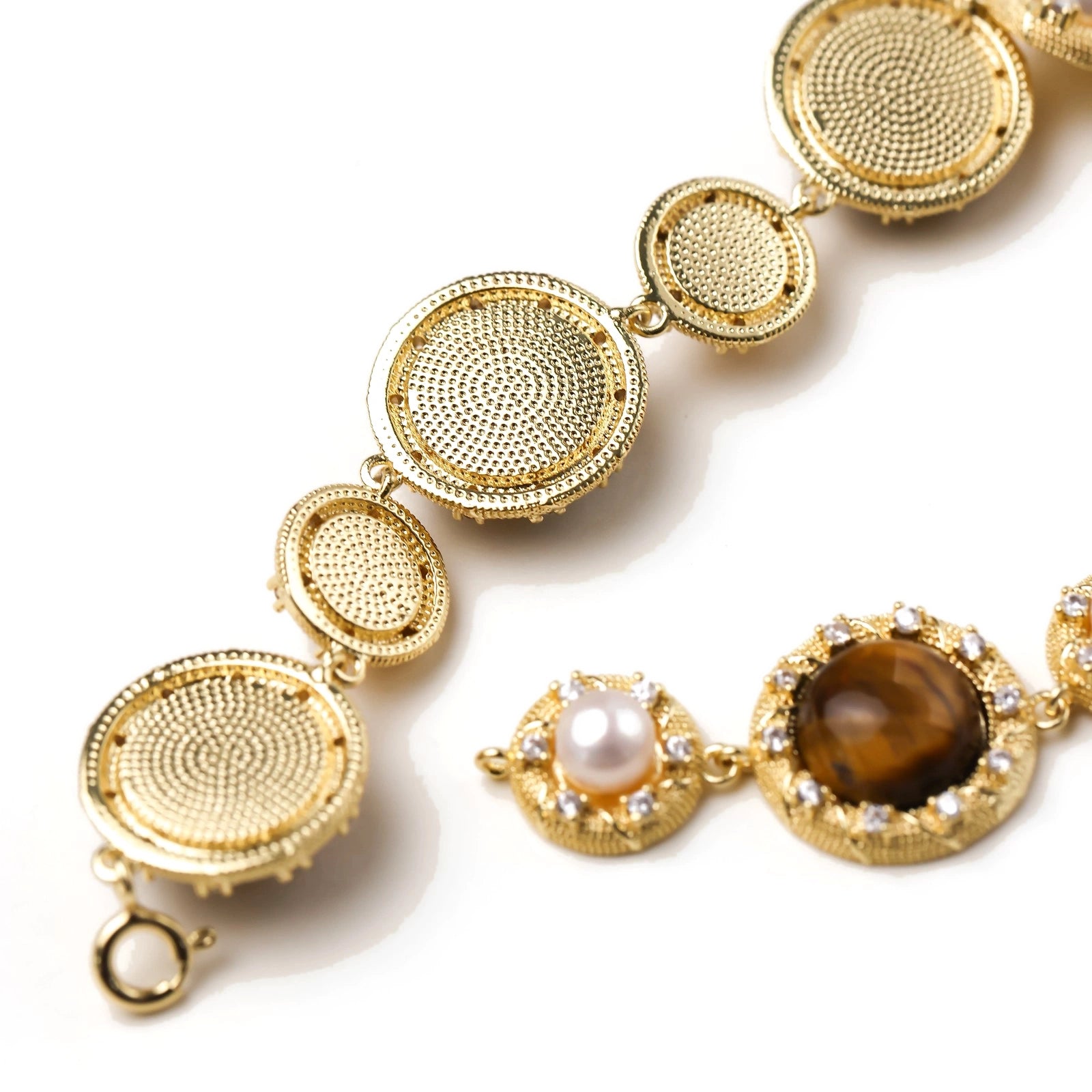 Tiger's Eye Pearl Wisdom Bracelet