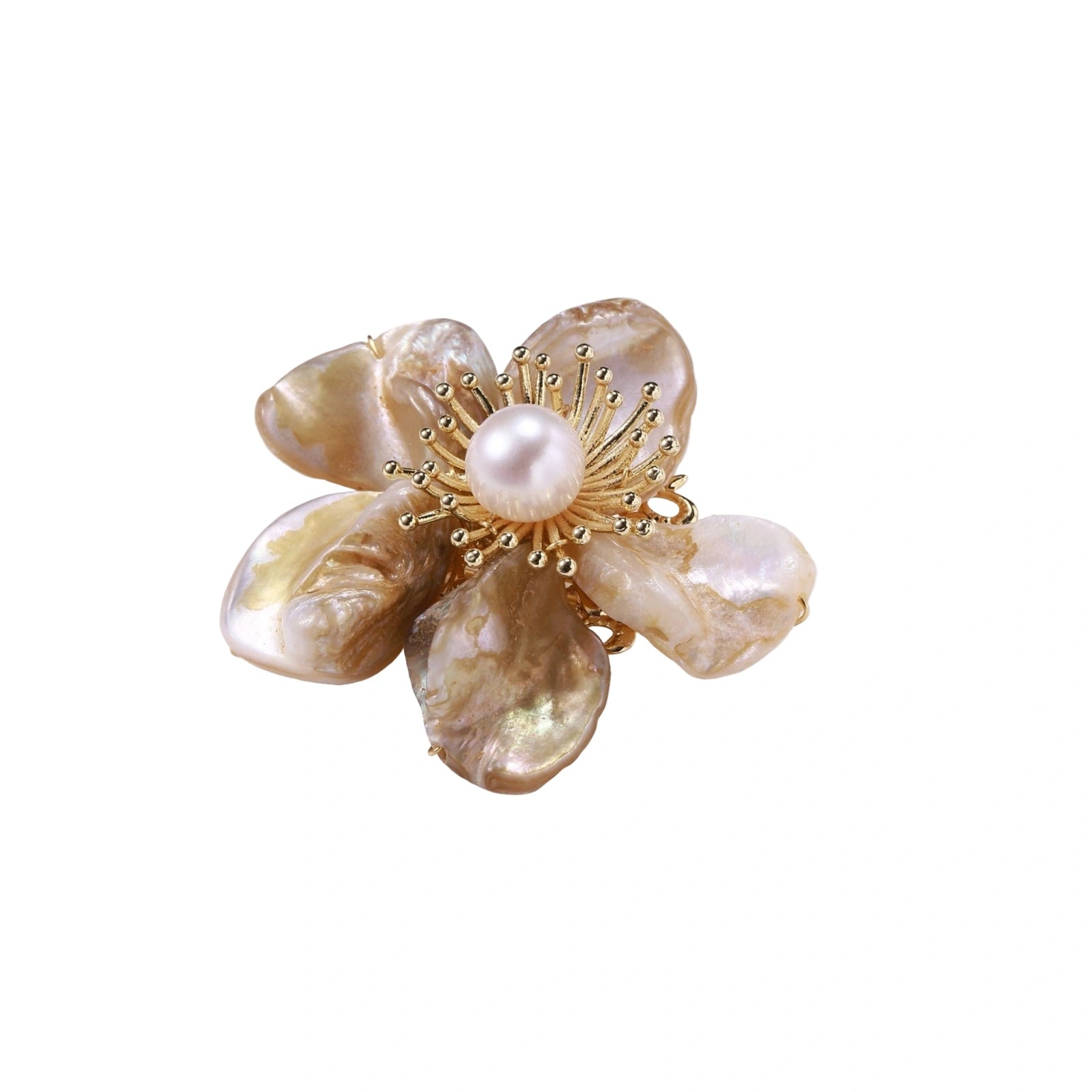 Golden Bloom Pearl Pin