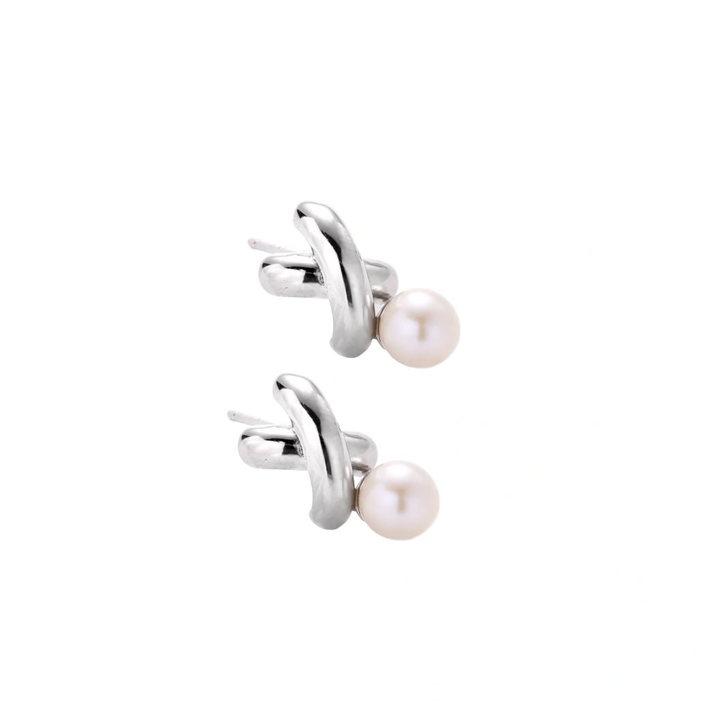 Infinity Pearl Studs