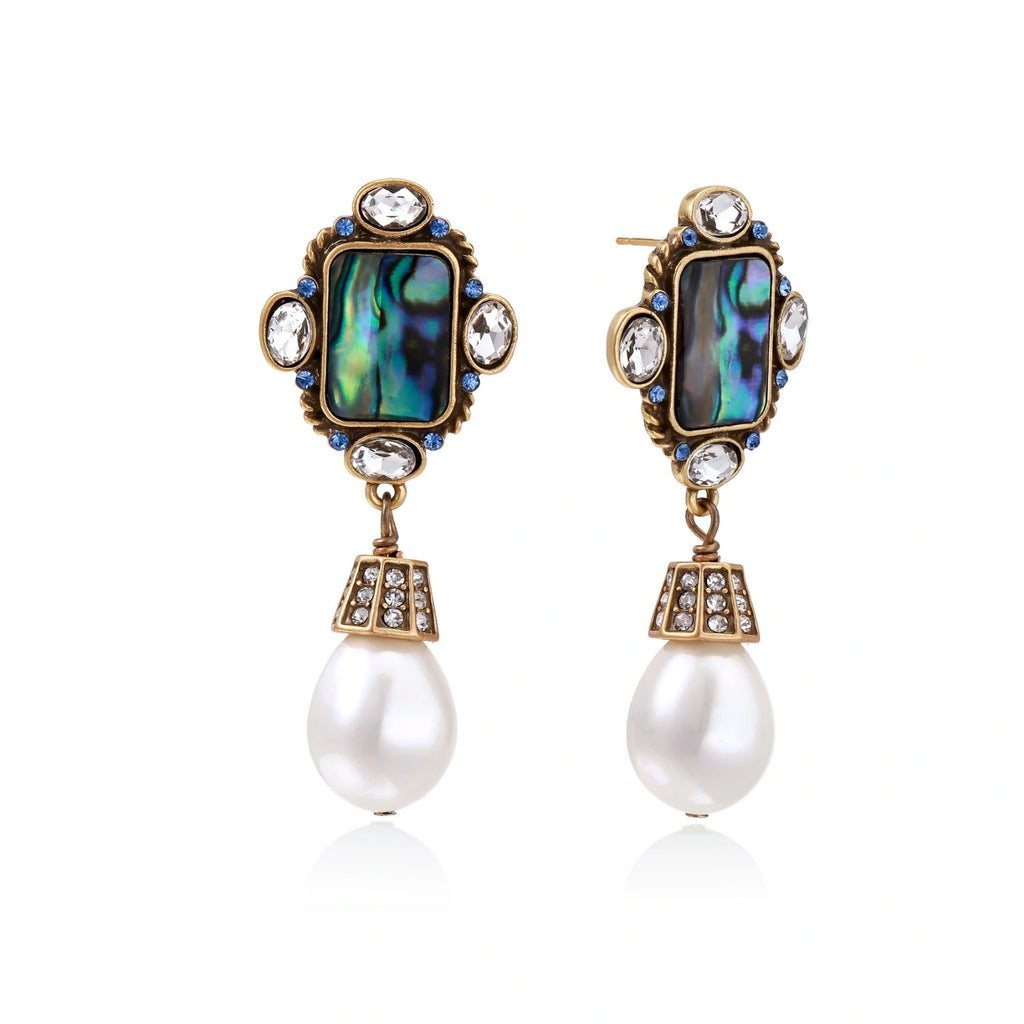 Celestial Pearl Drop Earrings