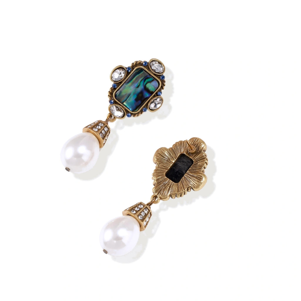 Celestial Pearl Drop Earrings