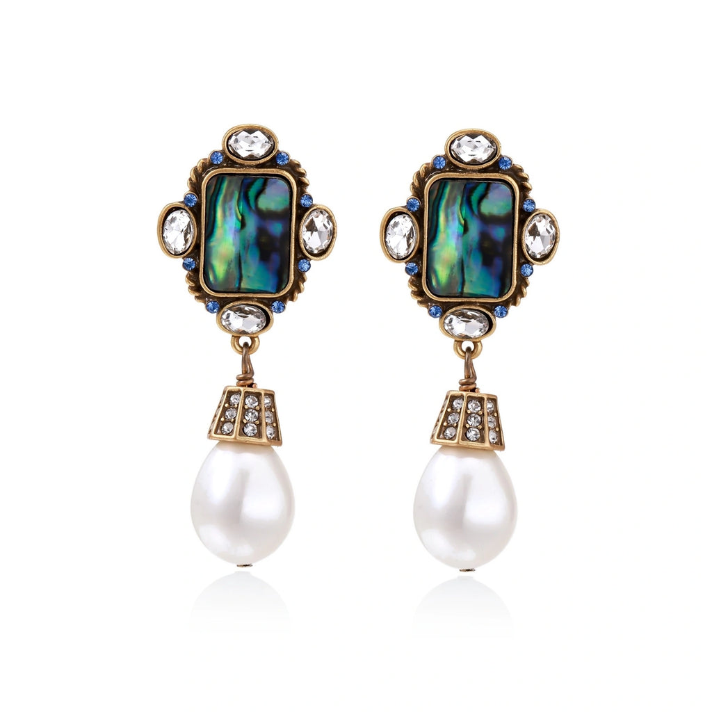 Celestial Pearl Drop Earrings