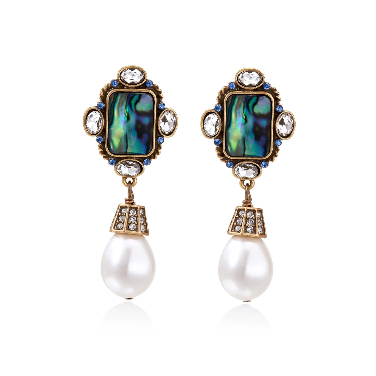 Celestial Pearl Drop Earrings