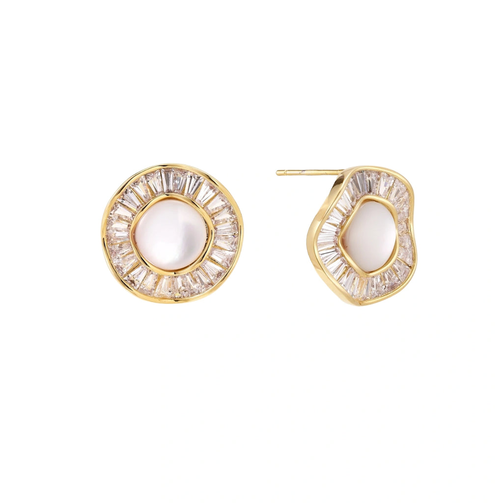 Sunburst Pearl Studs