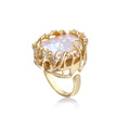 Baroque Pearl Crown Ring
