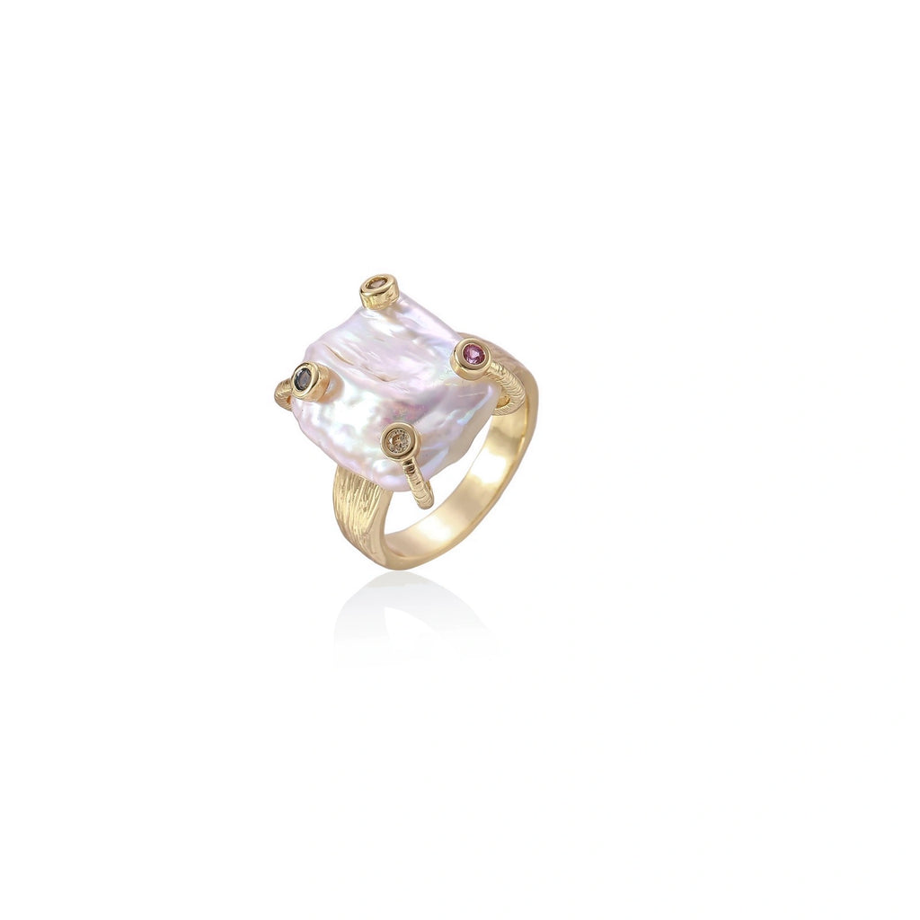 Baroque Pearl Statement Ring