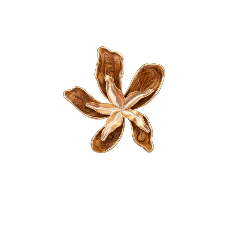 Golden Bloom Statement Ring