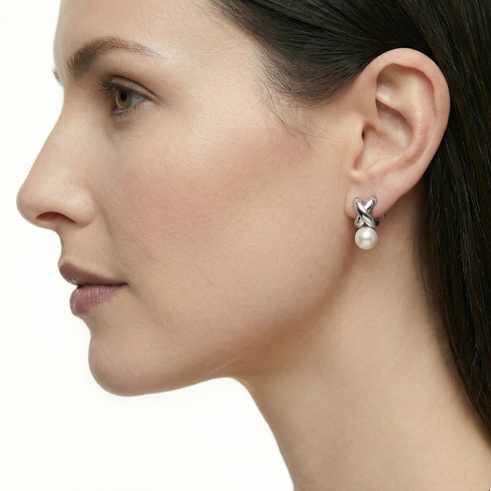 Infinity Pearl Studs