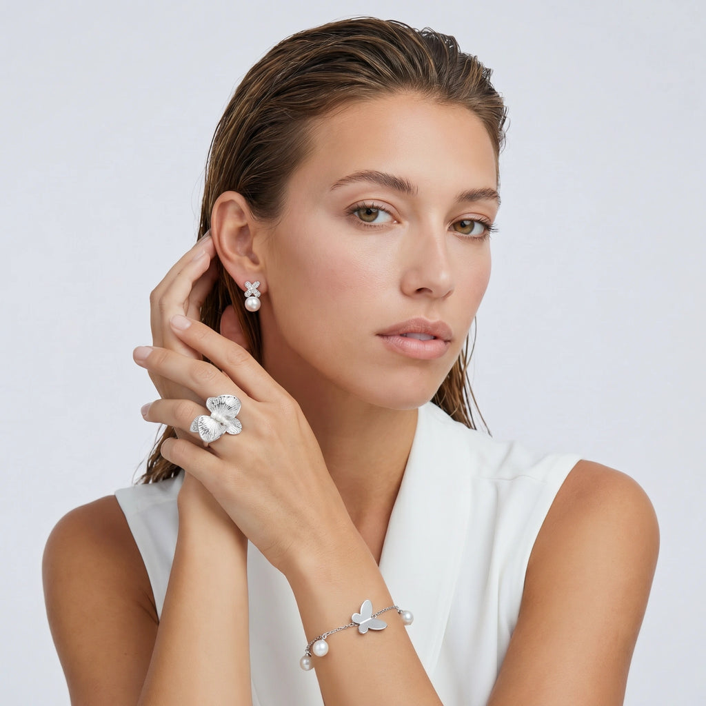 Pearl Orchid Ring