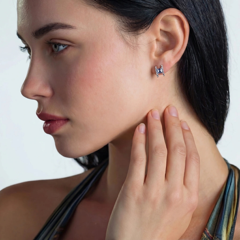 Prism Square Studs