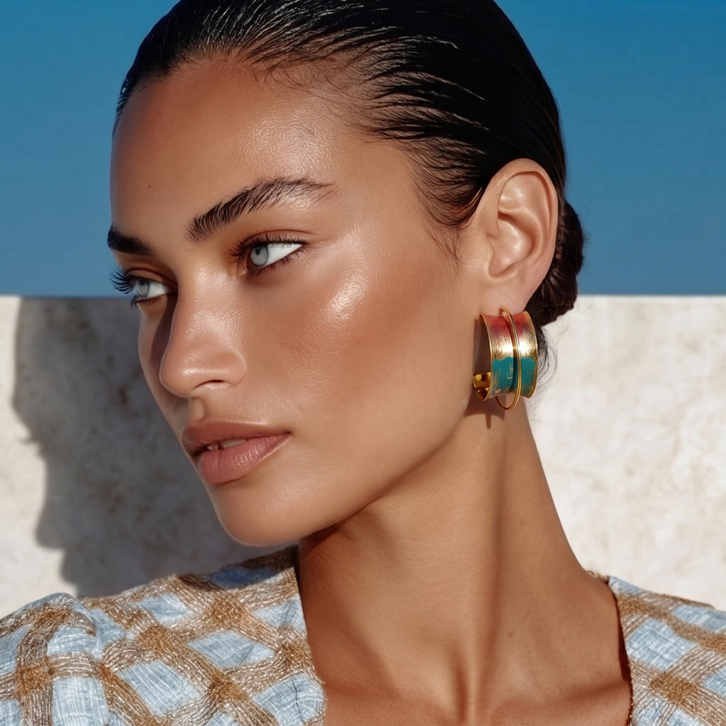 Sunset Mirage Hoops