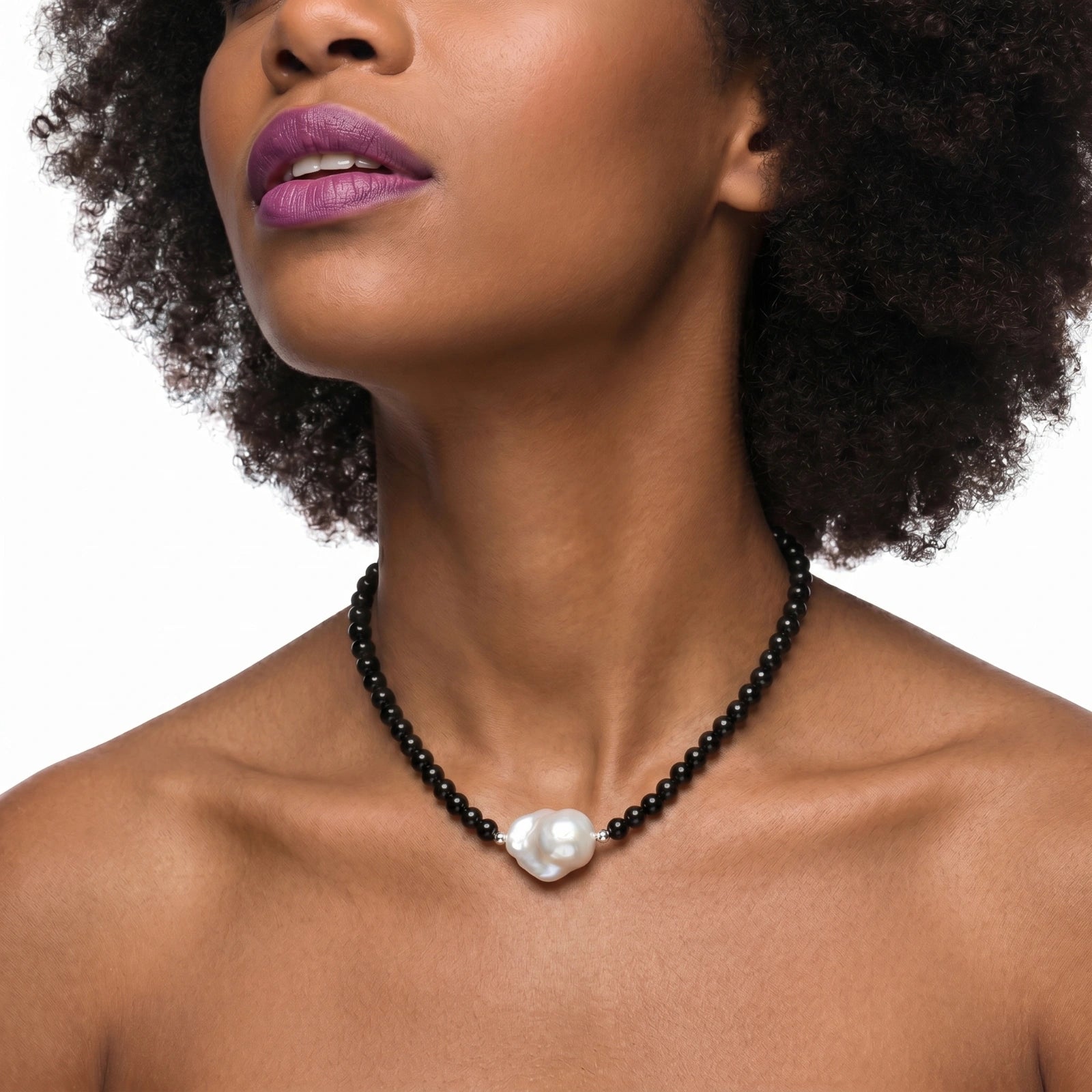 Midnight Pearl Necklace