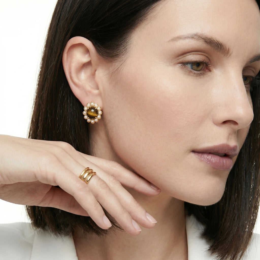 Golden Bloom Studs