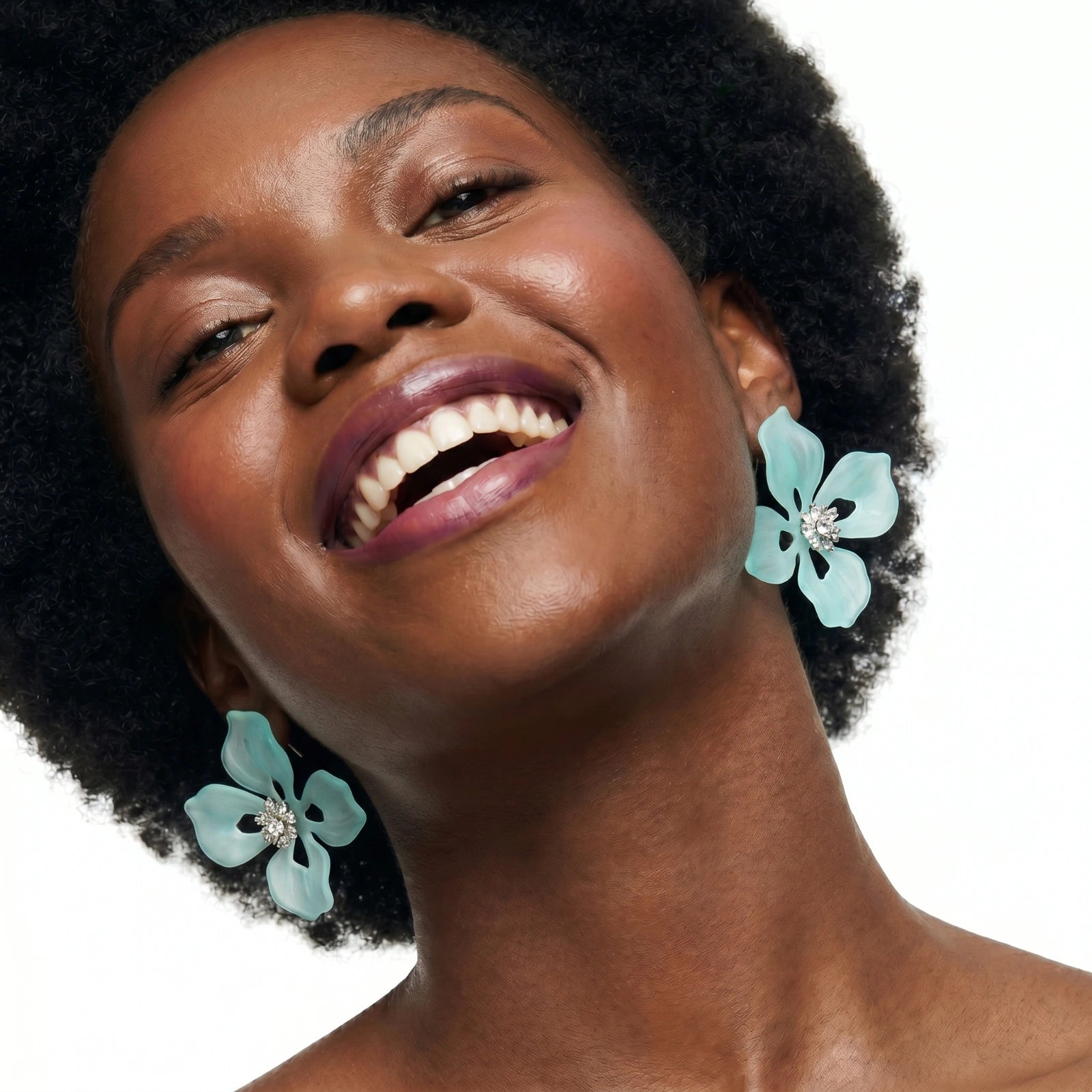 Azure Bloom Studs
