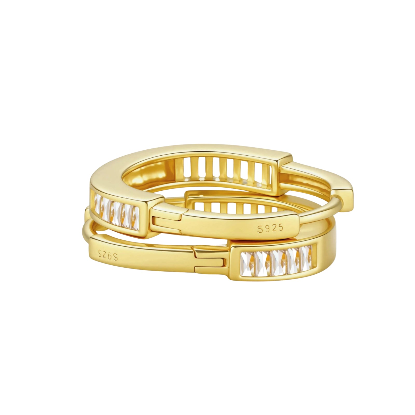 Golden Hour Huggie Hoops
