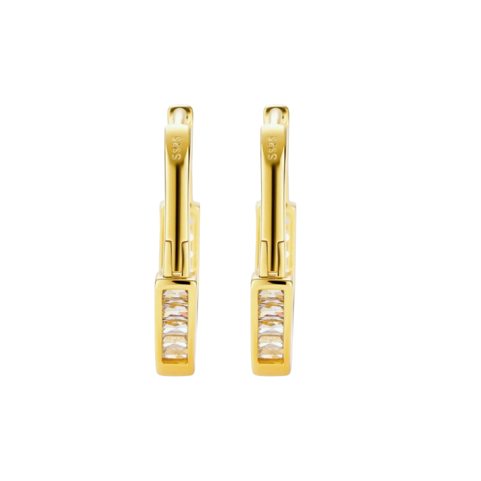 Golden Hour Huggie Hoops