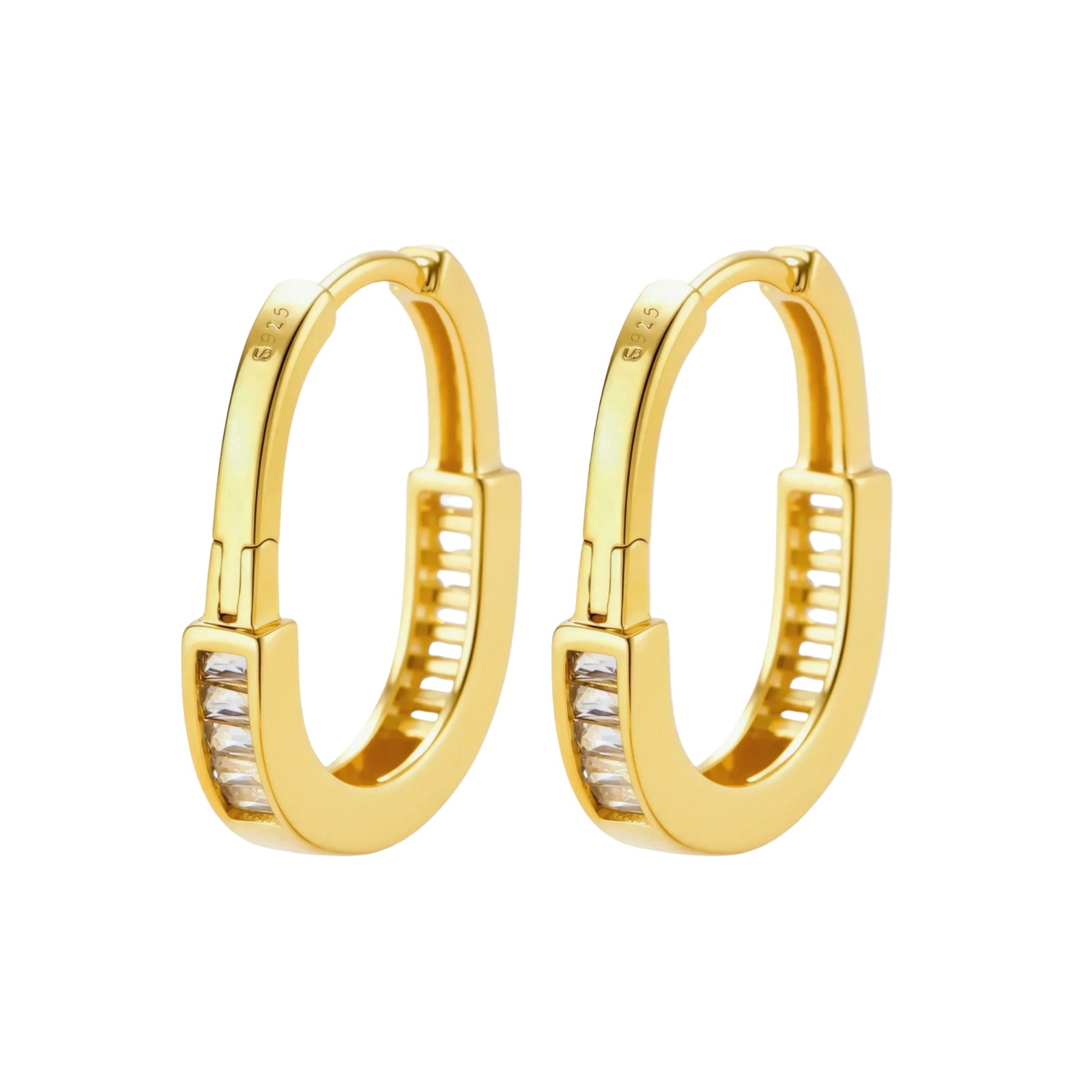 Golden Hour Huggie Hoops