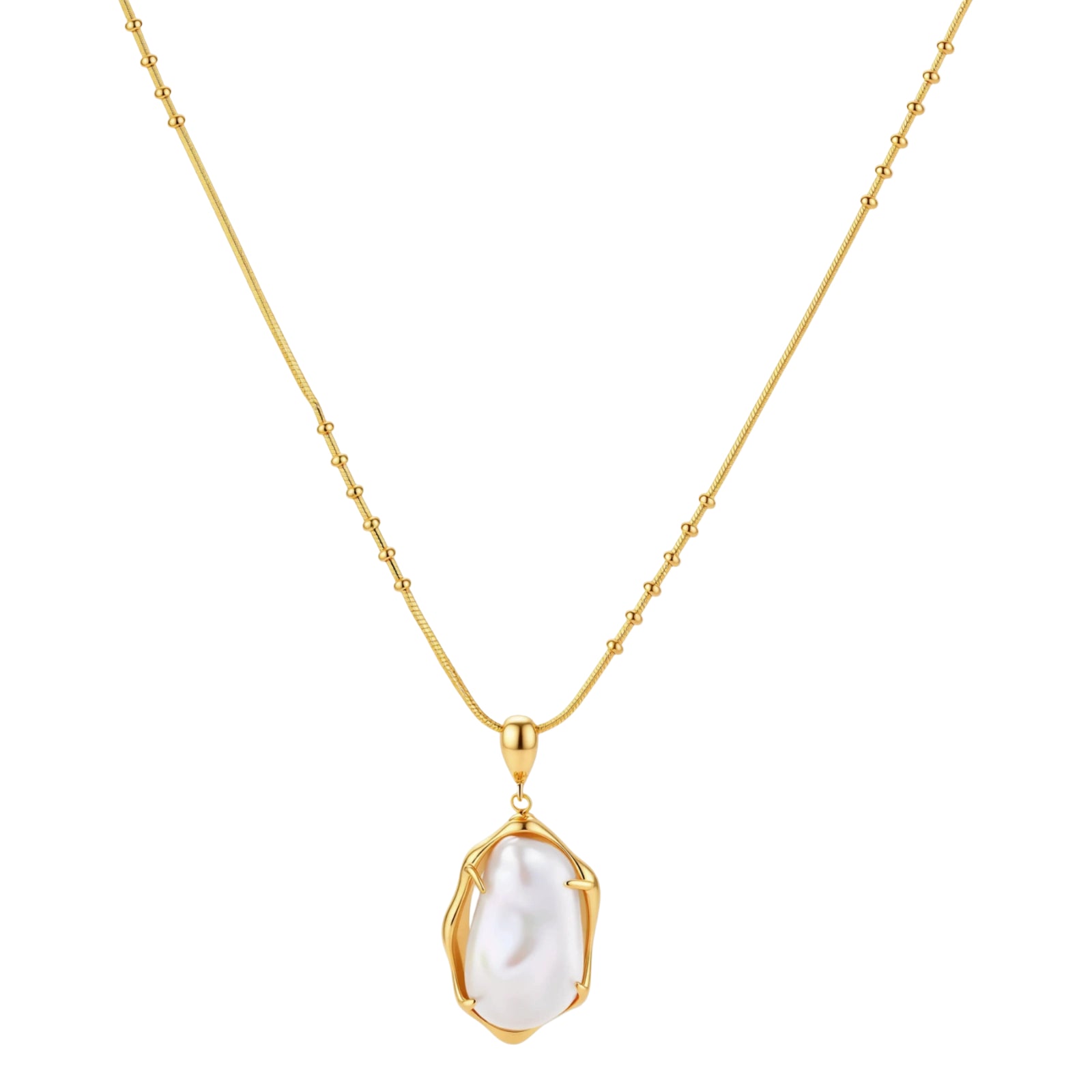 Baroque Pearl Pendant Necklace
