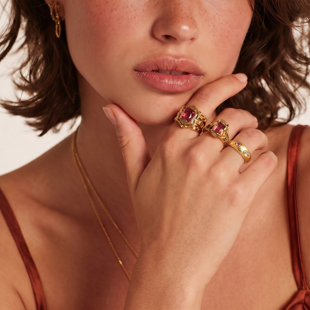 Dual Gem Statement Ring