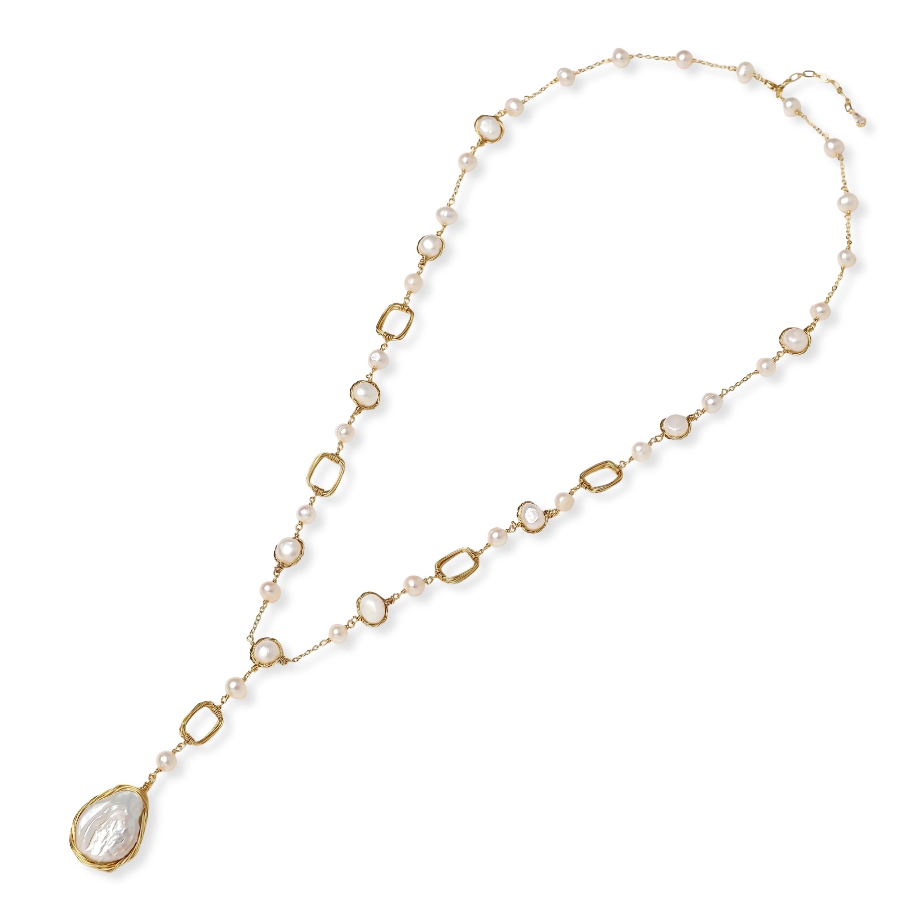 Lumina Pearl Station Necklace