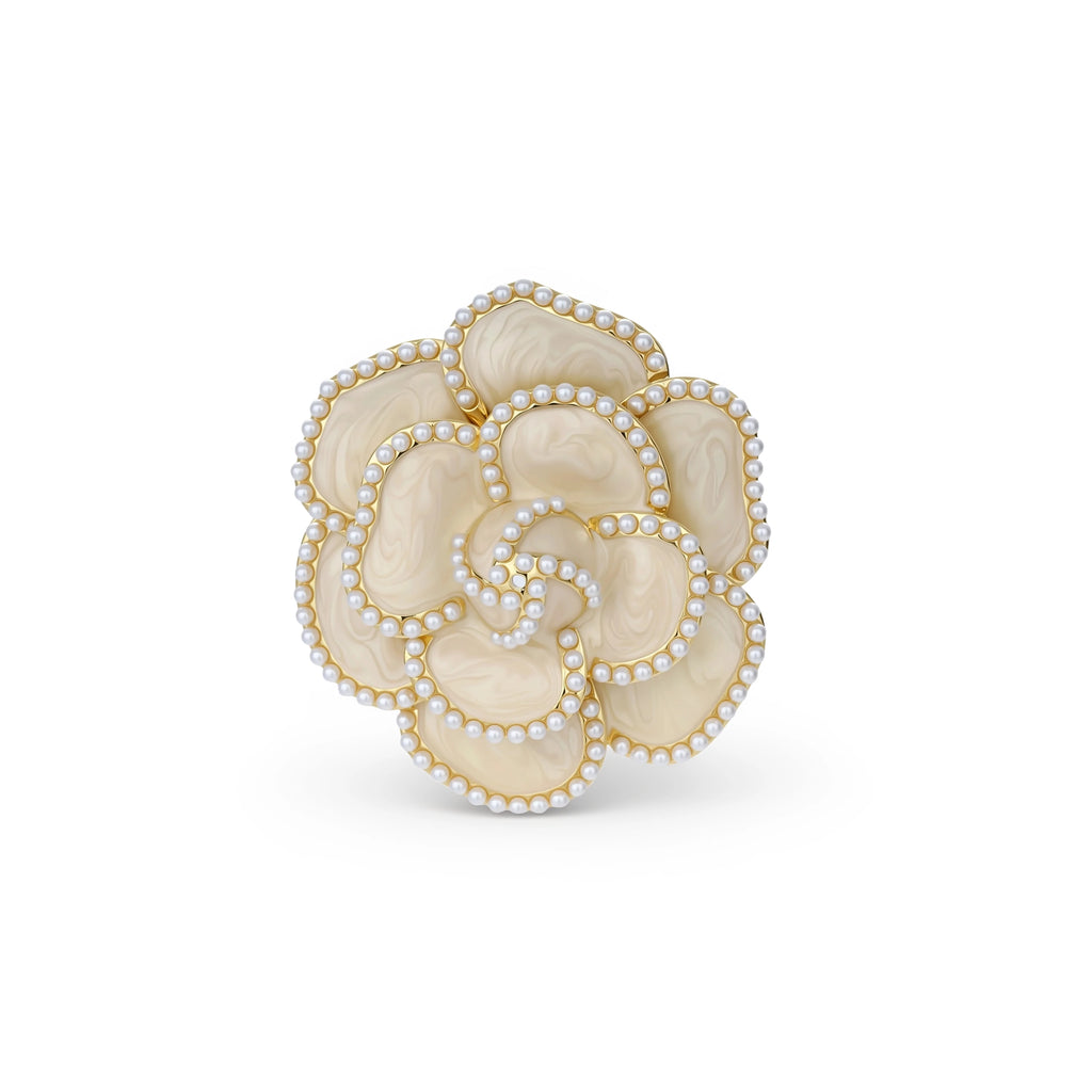 Golden Rose Brooch