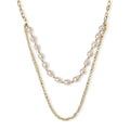 Golden Pearl Layers Necklace
