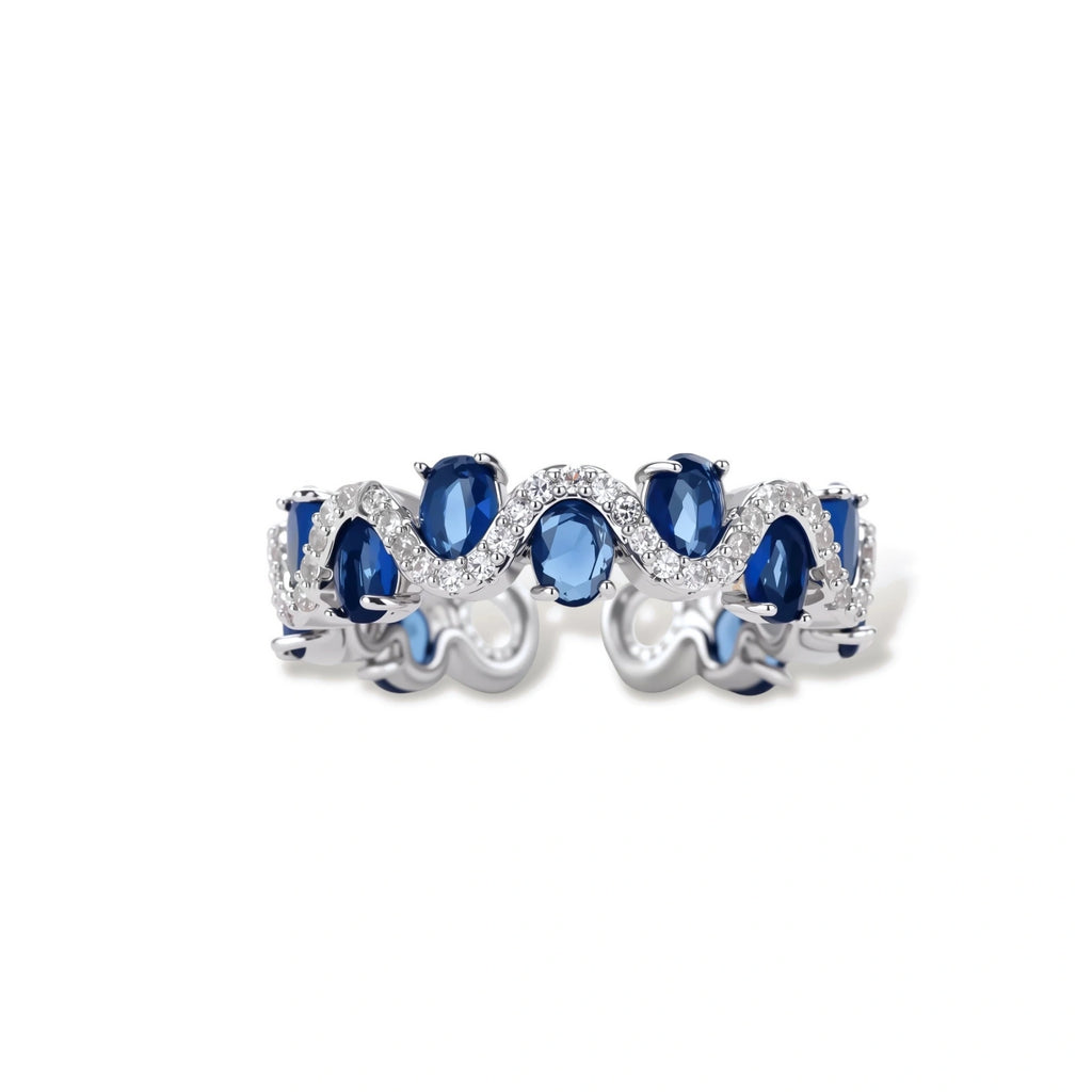 Sapphire Wave Ring