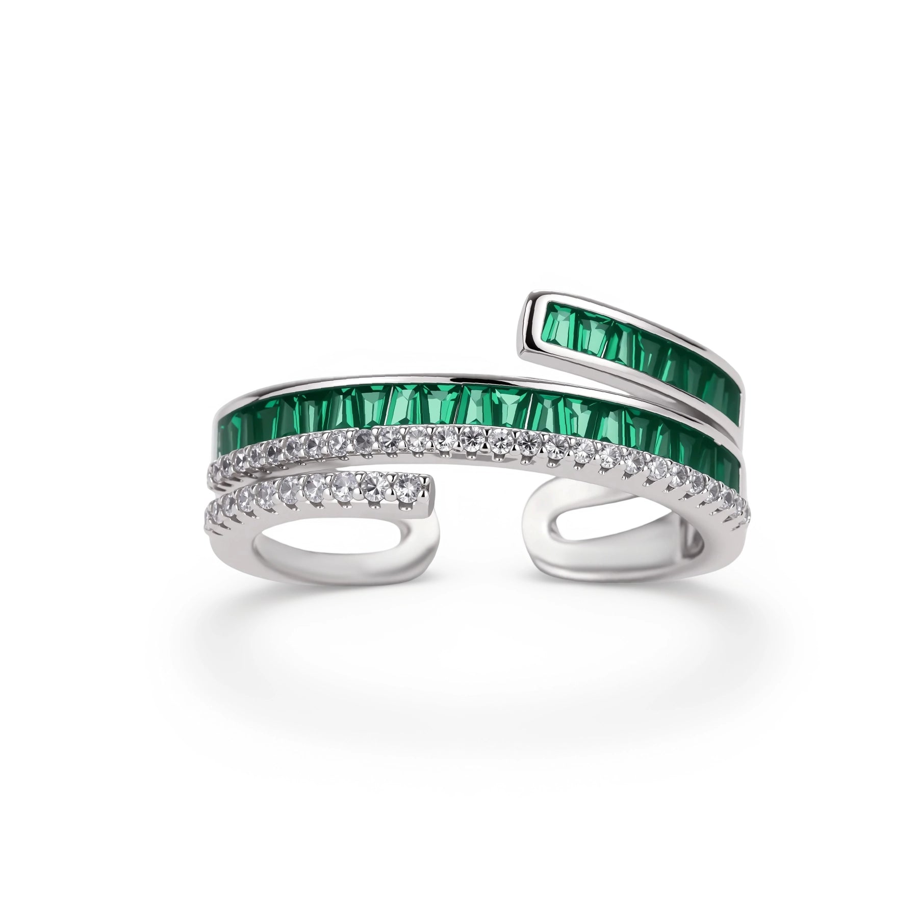 Emerald Layers Ring