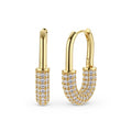 Golden Glow Huggie Hoops