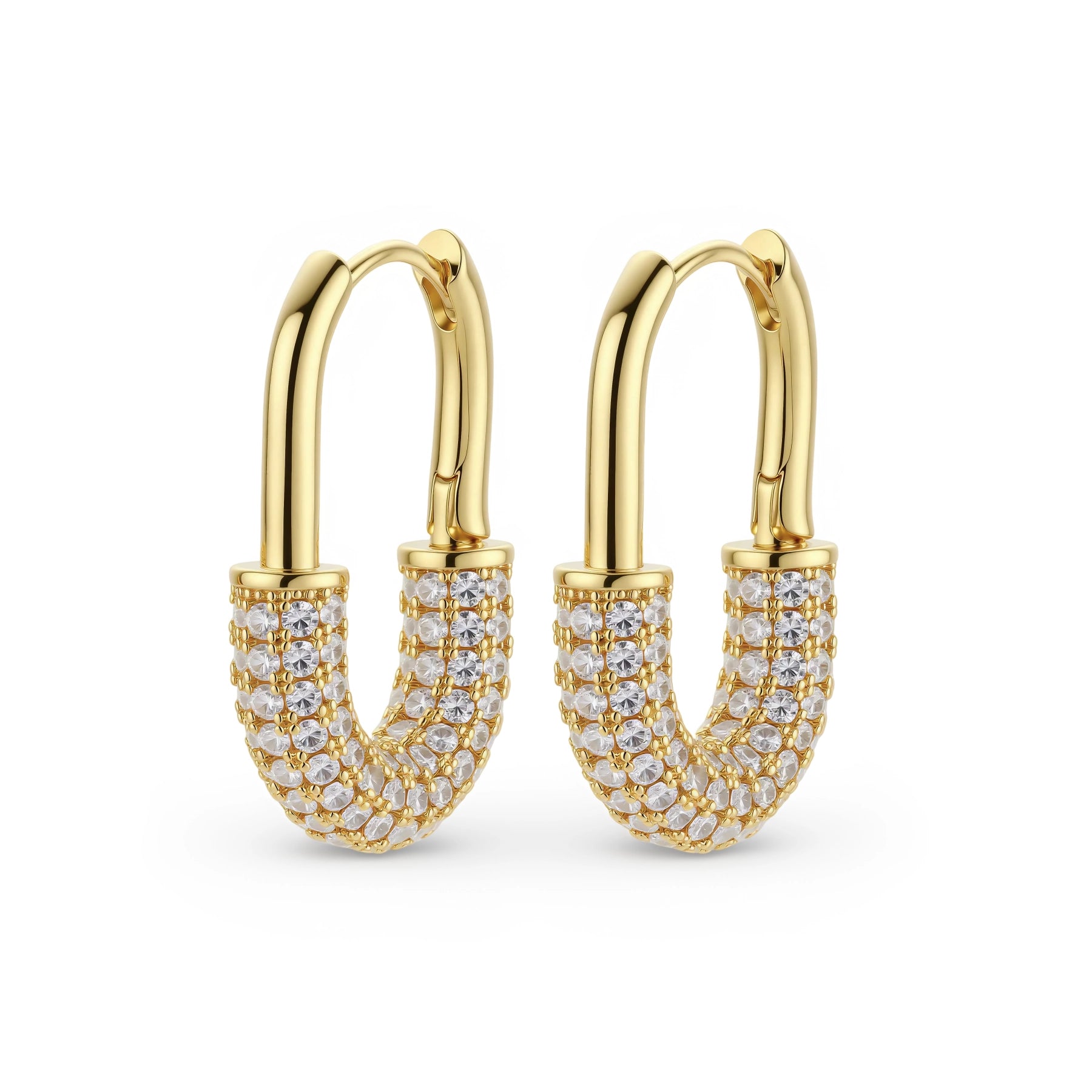 Golden Glow Huggie Hoops