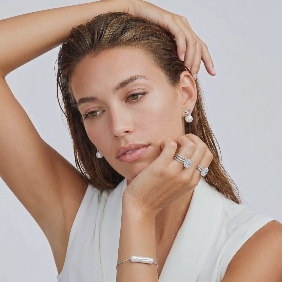 Video for Baroque Pearl Chain Bracelet